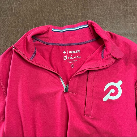 Peloton Venture Half Zip Pullover Sweater by Fourlaps Activewear Mens Medium - Picture 11 of 12